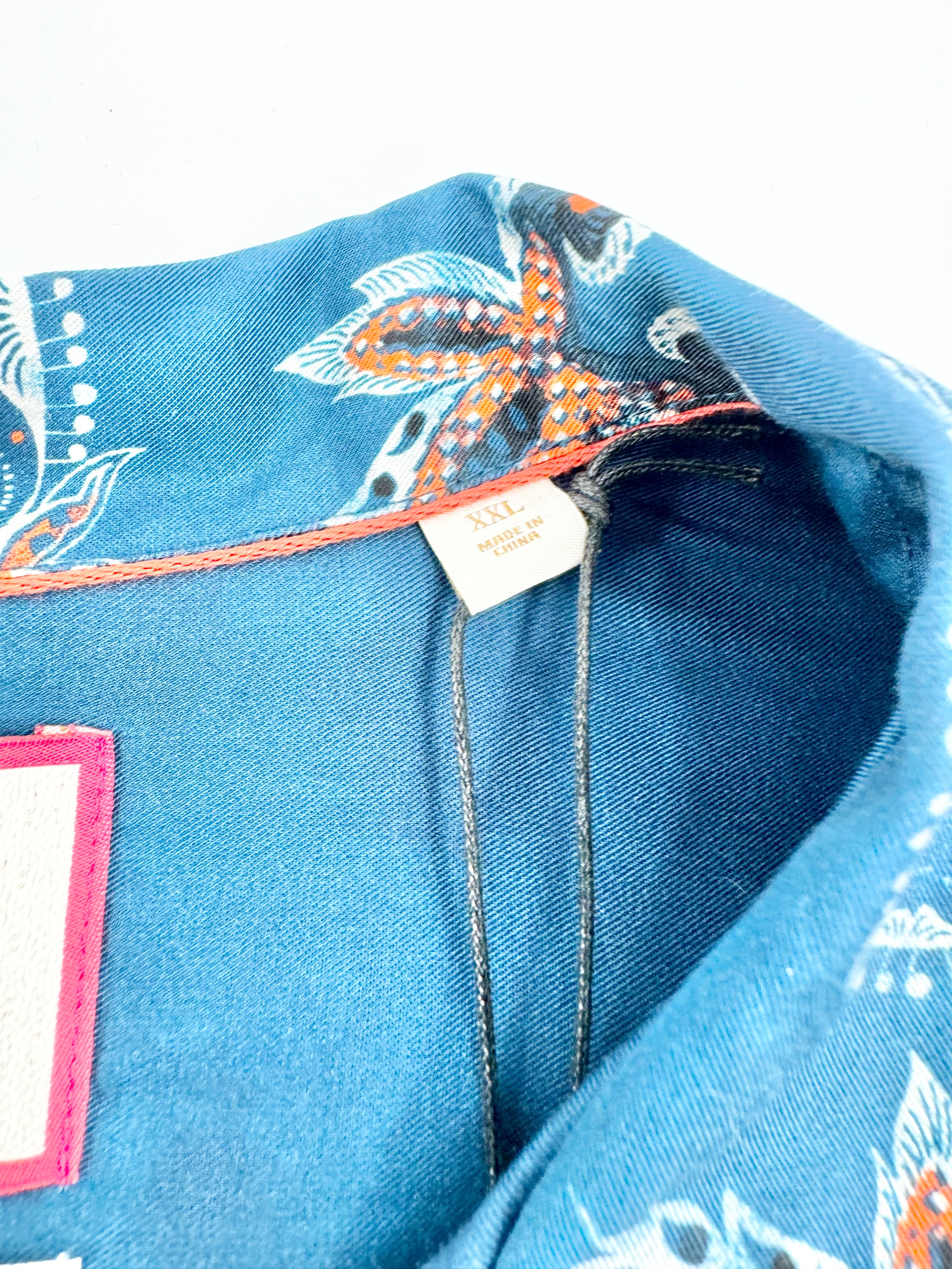 Scotch & Soda Aegan Blue Tencel Shirt - XXL