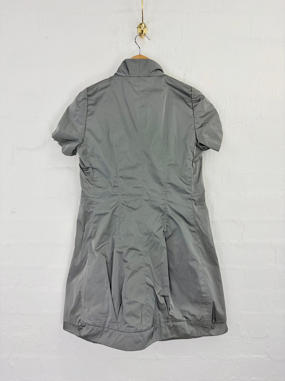 Pauw Amsterdamn Rain Cloud Grey Satin Wrap Dress - AU8/10