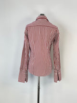 Rhodes & Beckett Red & White Striped Crisp Cotton Shirt - AU8