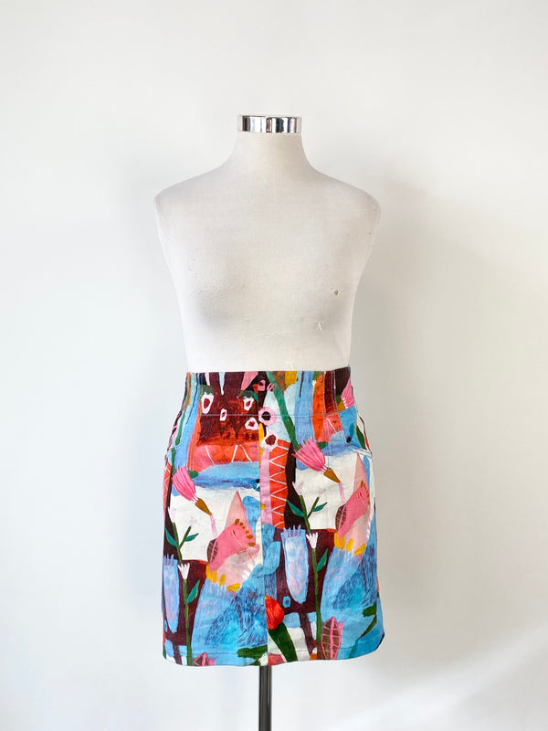 Gorman x Megan Grant Multicolour Pattern Skirt - AU12