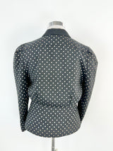 Vintage Mrs Smith Black & Beige Dotted Jacket - AU10