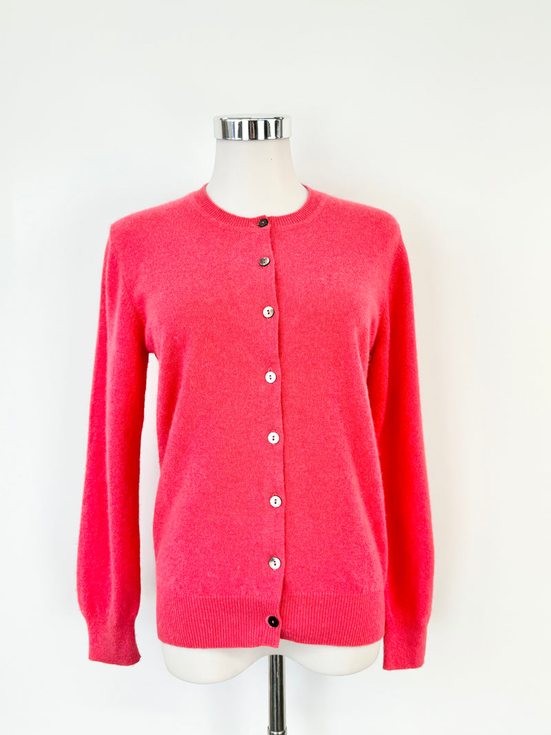 Hunter's Cerise Pink Cashmere Cardigan - AU10