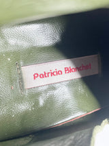 Patricia Blanchet Embellished Olive Green Suede Ankle Boots - EU37