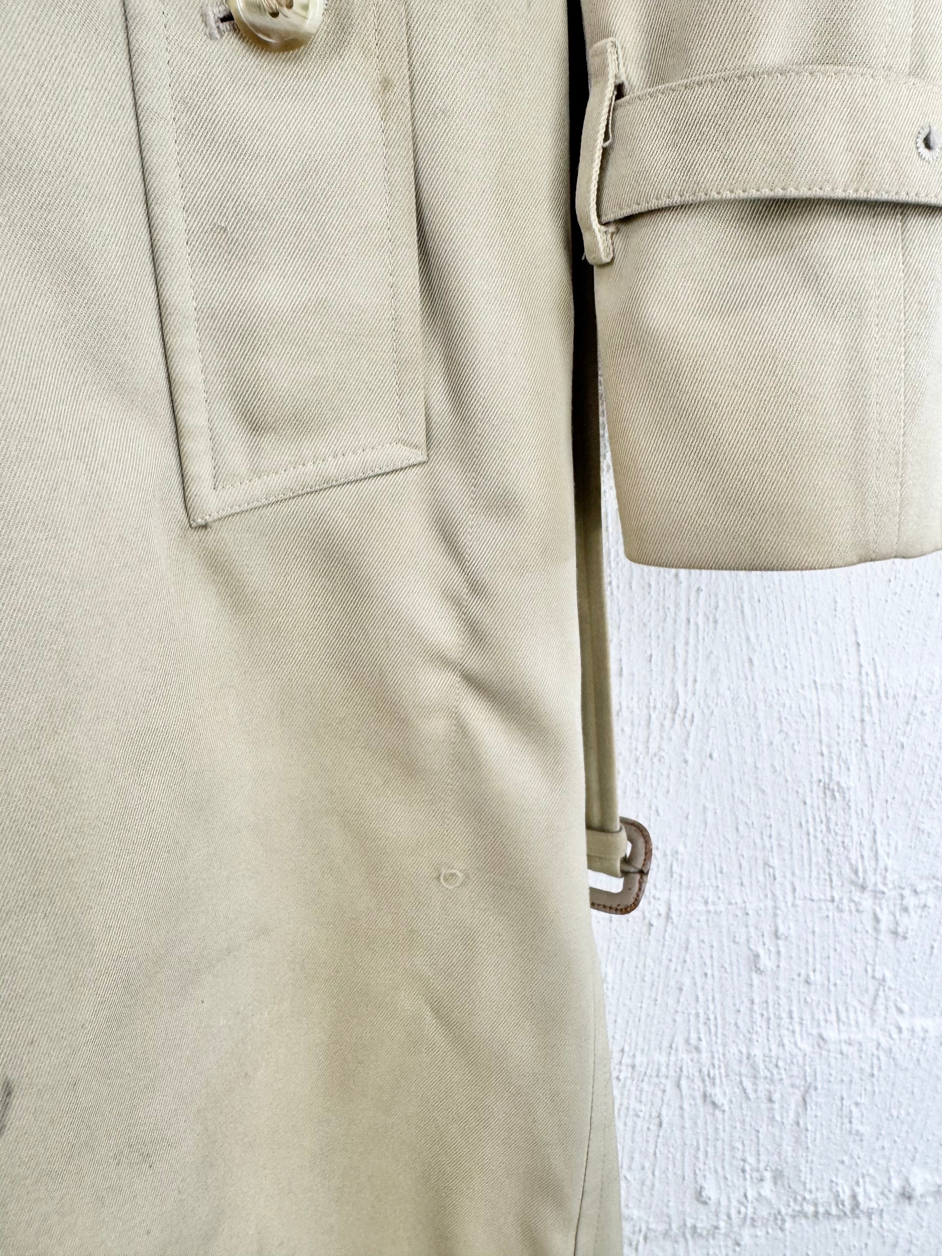 Burberry Vintage Beige Trench Coat - M