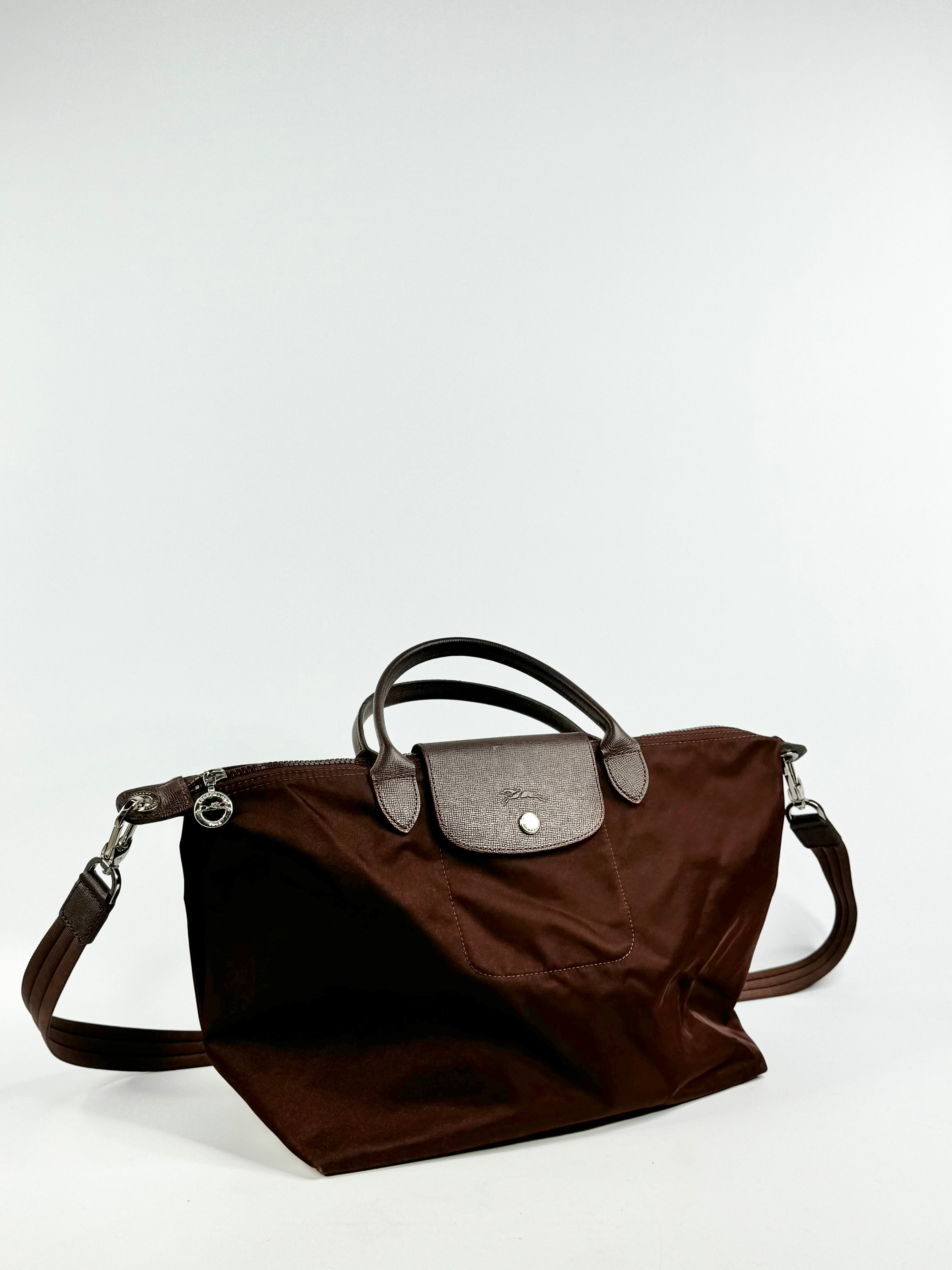 Longchamp Le Pliage Chocolate Brown Bag