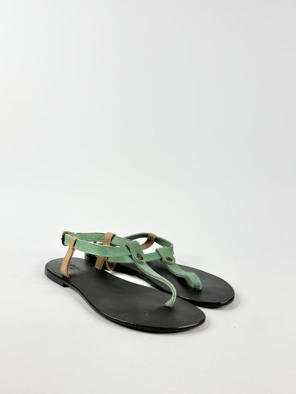By the Sea Seafoam Blue Thongs - EU41