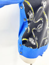 Marni x Frank Navin Electric Blue Chain Print Jumper - AU8/10