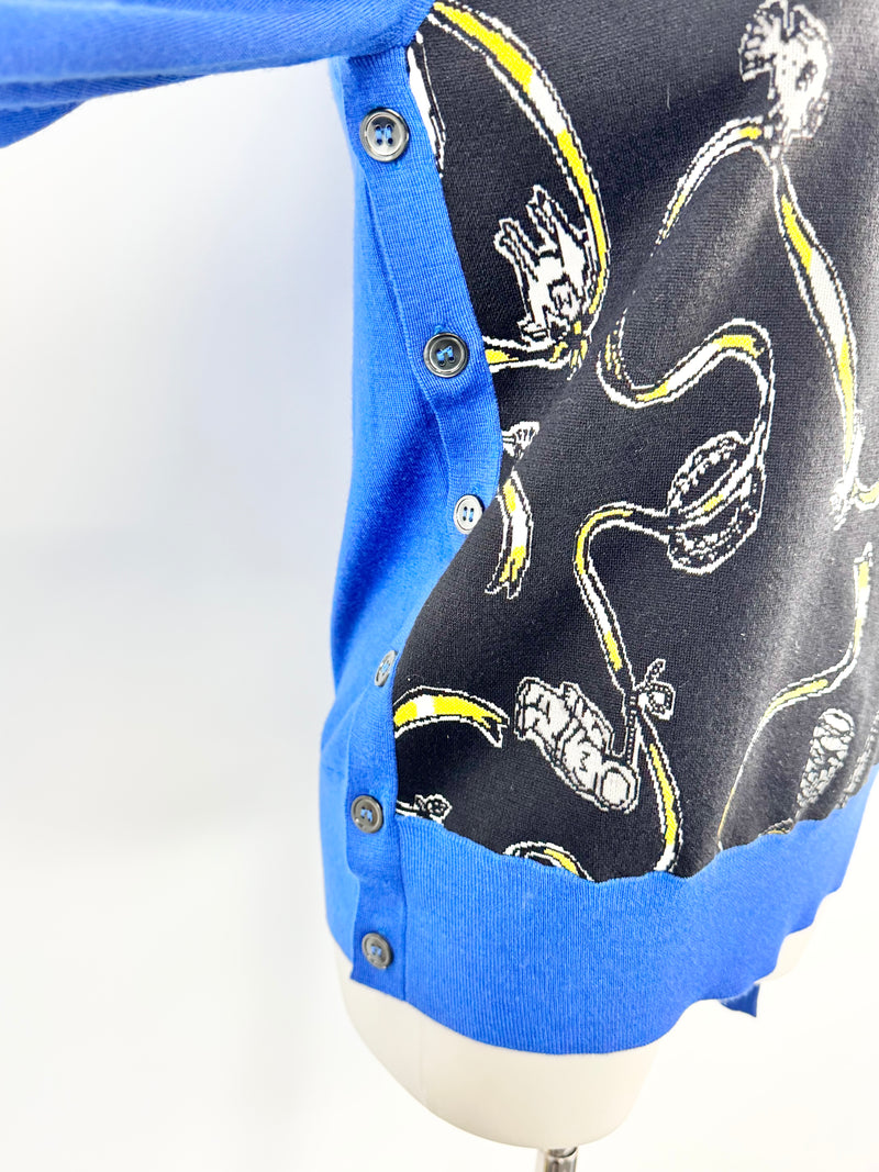 Marni x Frank Navin Electric Blue Chain Print Jumper - AU8/10
