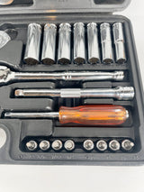 Metrinch 61pc Wrench & Socket Set with Hard Shell Case