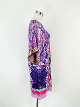 Custo Barcelona Bright Purple Patterned Tunic - AU8/10