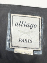 Vintage Parisian Cropped Jacket & Embroidered Lace Skirt - AU8/12