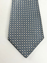 Boss Hugo Boss Periwinkle & White Square Patterned Silk Tie