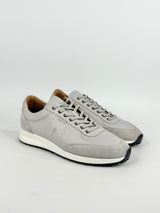 Aquila Light Grey Leather 'Apollo' Sneakers - EU43