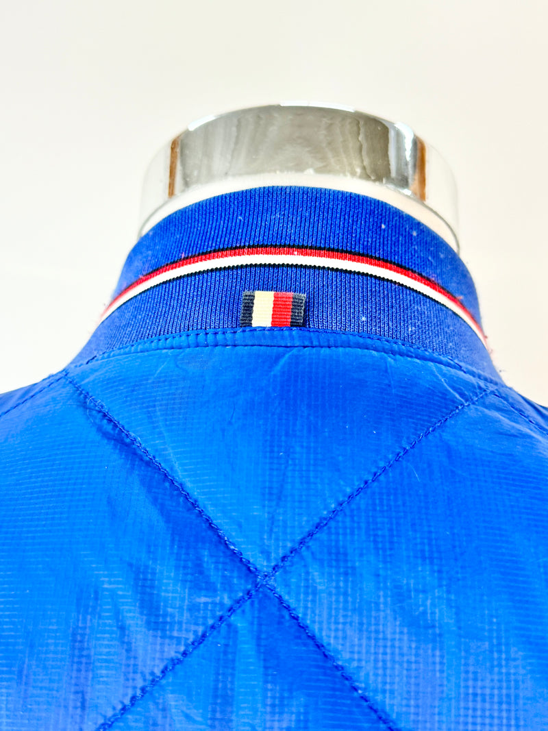 Tommy Hilfiger Blue & White Reversible Bomber Jacket - L