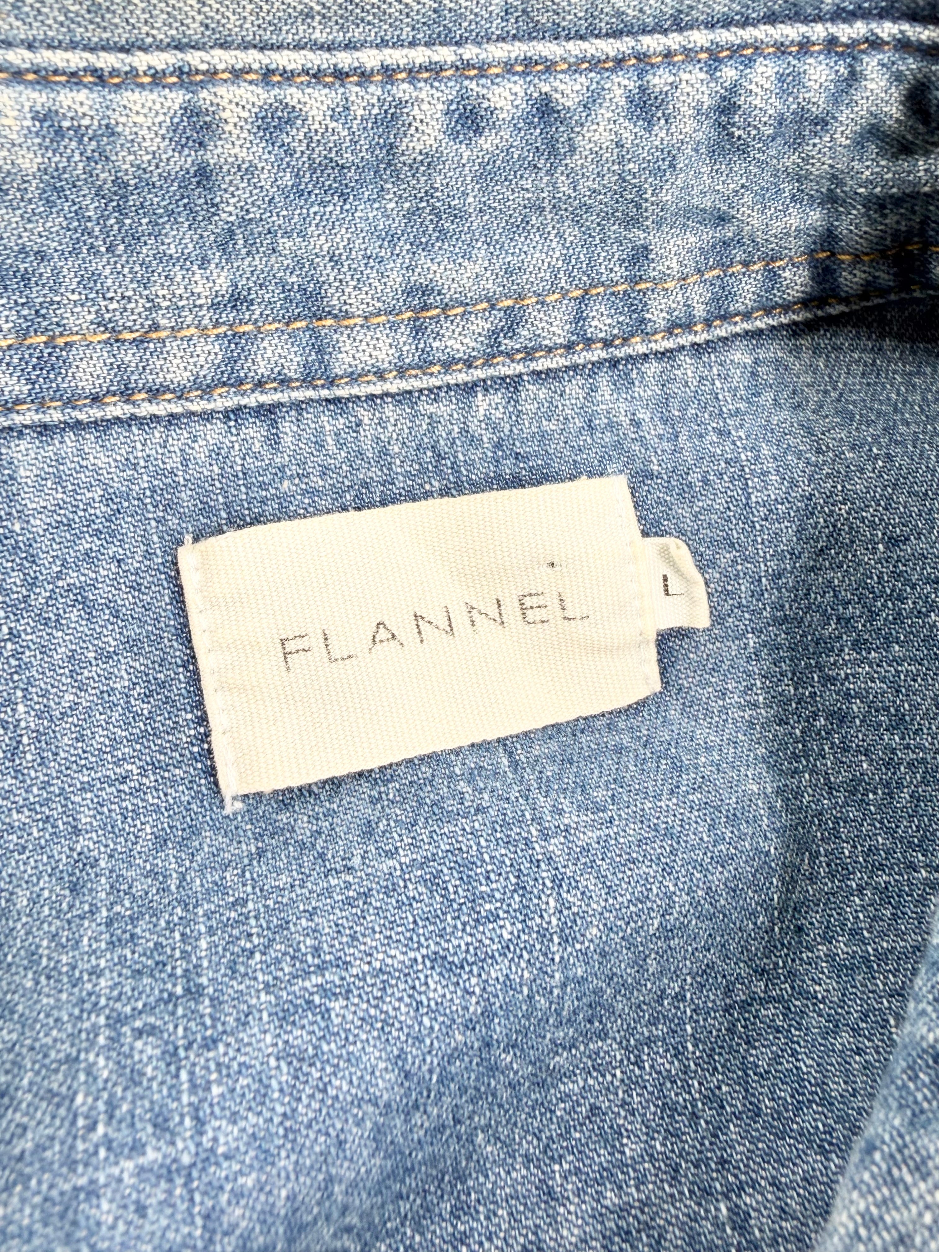 Flannel Blue Denim Shirt - AU12