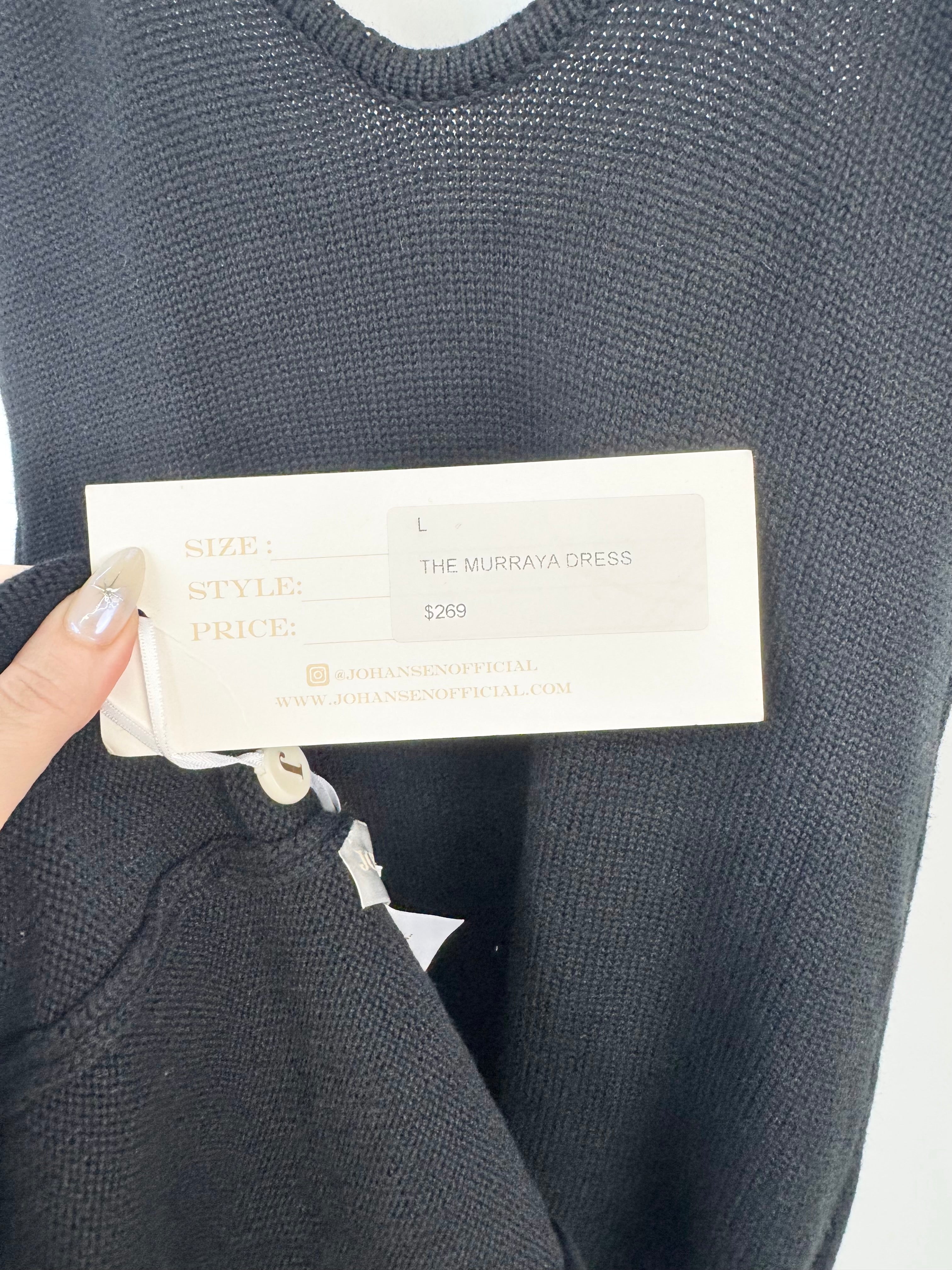 Johansen Black Knit 'Murraya' Dress NWT - AU12/14