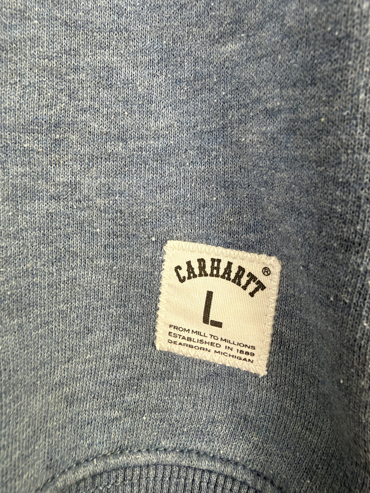 Carhartt Dusty Blue 'Holbrook' Crewneck Sweatshirt - L