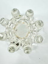 Vintage French Glass Candle Holders