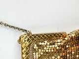 Vintage Whiting & Davis Gold Metallic Evening Purse