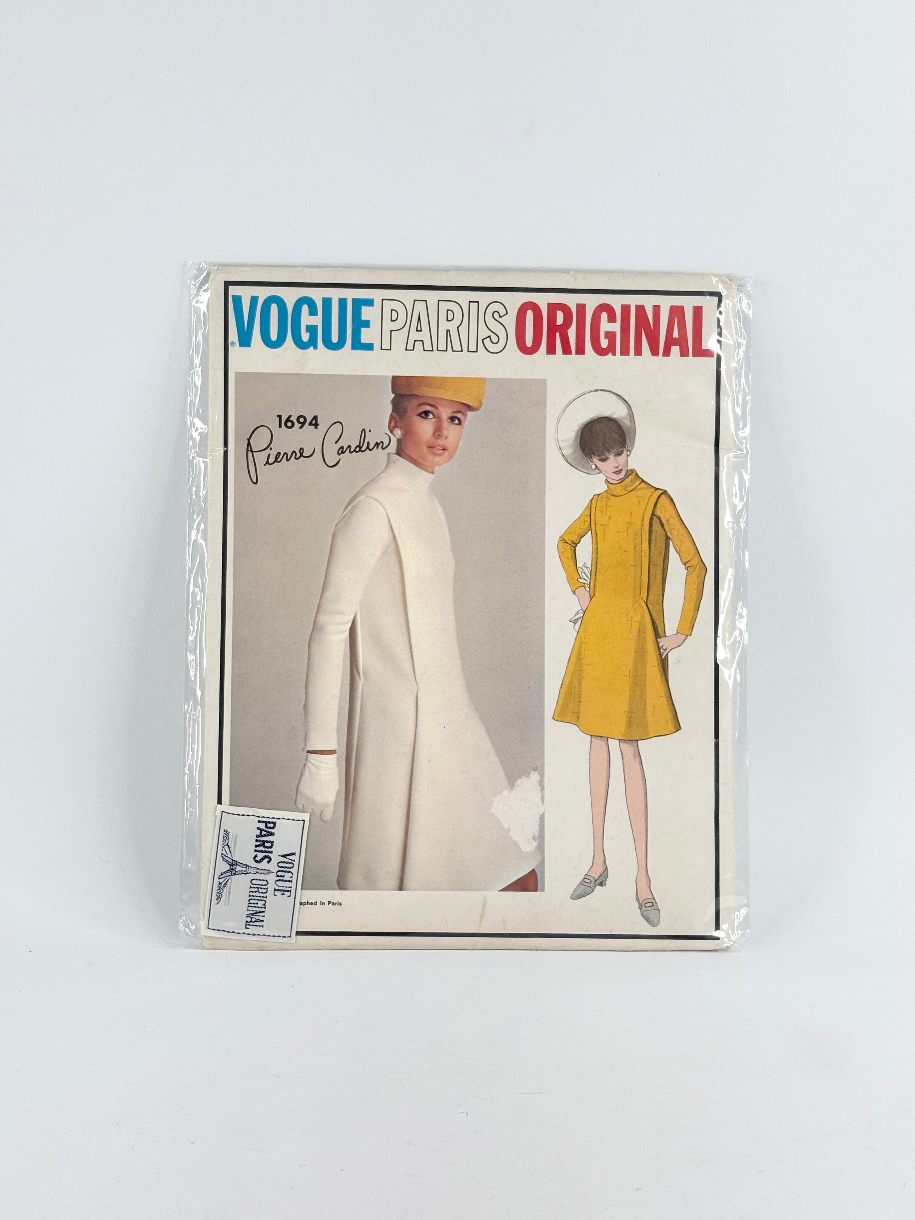 Vogue Paris Original Pierre Cardin Dress: No. 1694 - Size 12