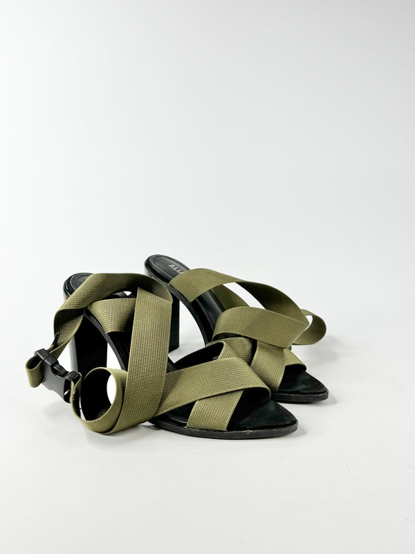 Alias Mae Olive Green Industrial Strap Heels - EU39