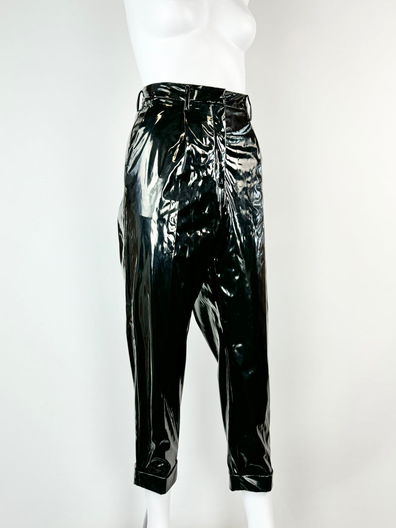 No.21 Black Patent Skinny Pant - AU10