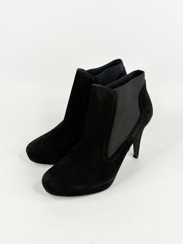 Karen Millen Black Suede Ankle Boots - EU40