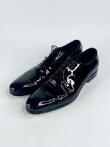 Doucal's Black Patent Leather Oxford Shoes - EU40