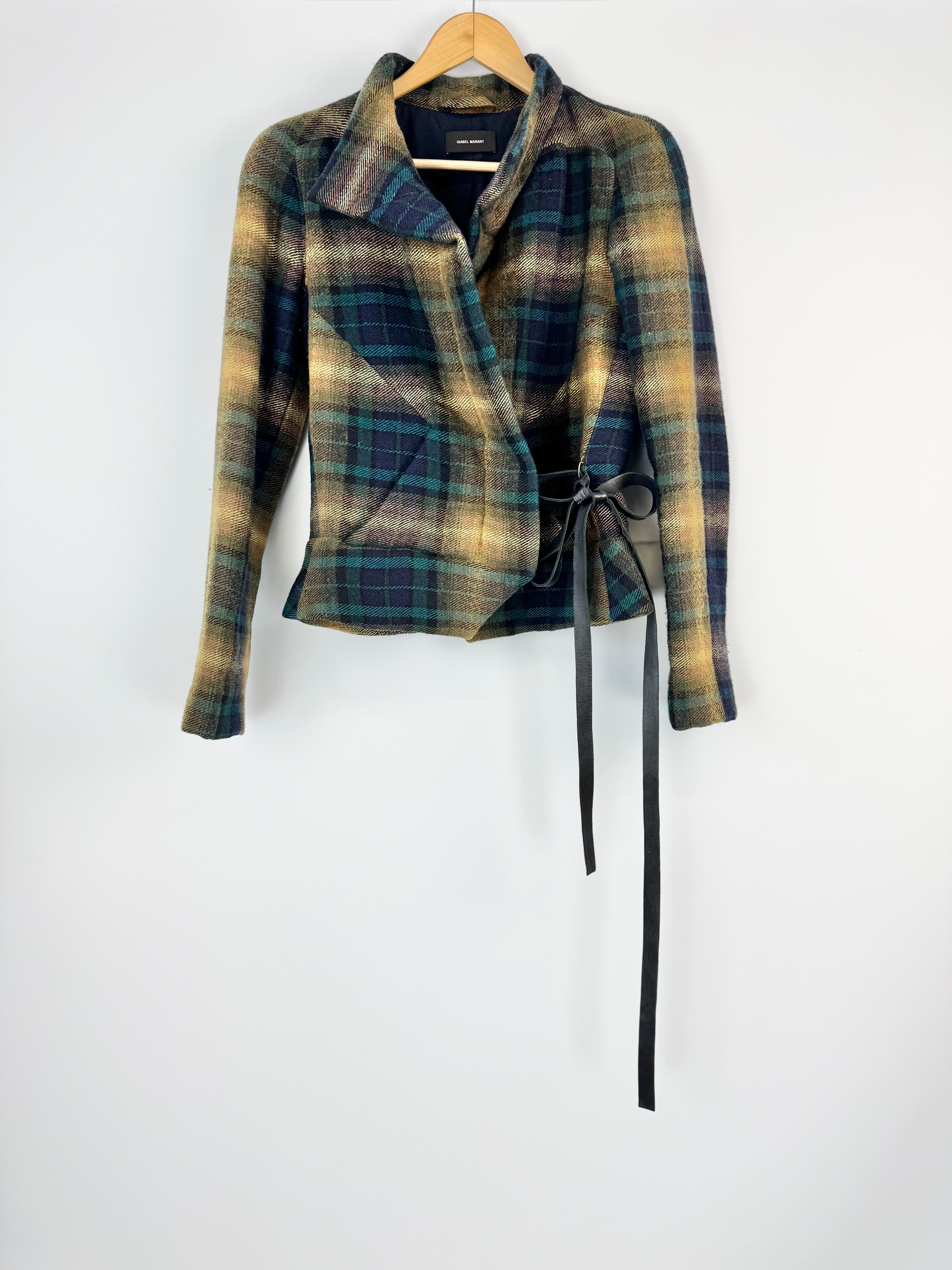Isabel Blue & Green Plaid Jacket - AU8/10