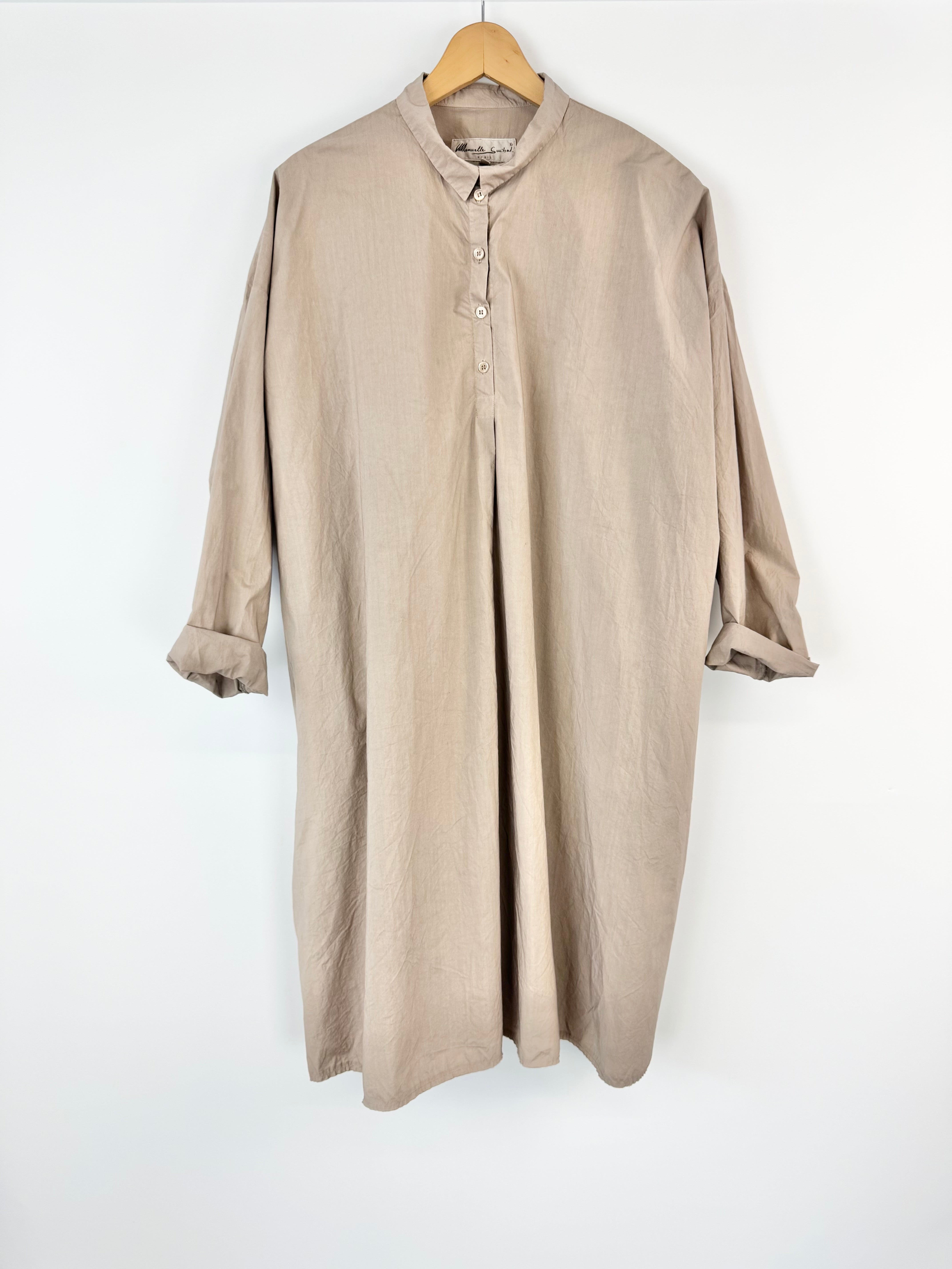 Manuelle Guibal Taupe Cotton Dress - AU10/12