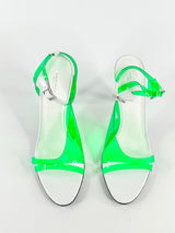 Scanlan Theodore Sheer Emerald Green Stilettos - EU41