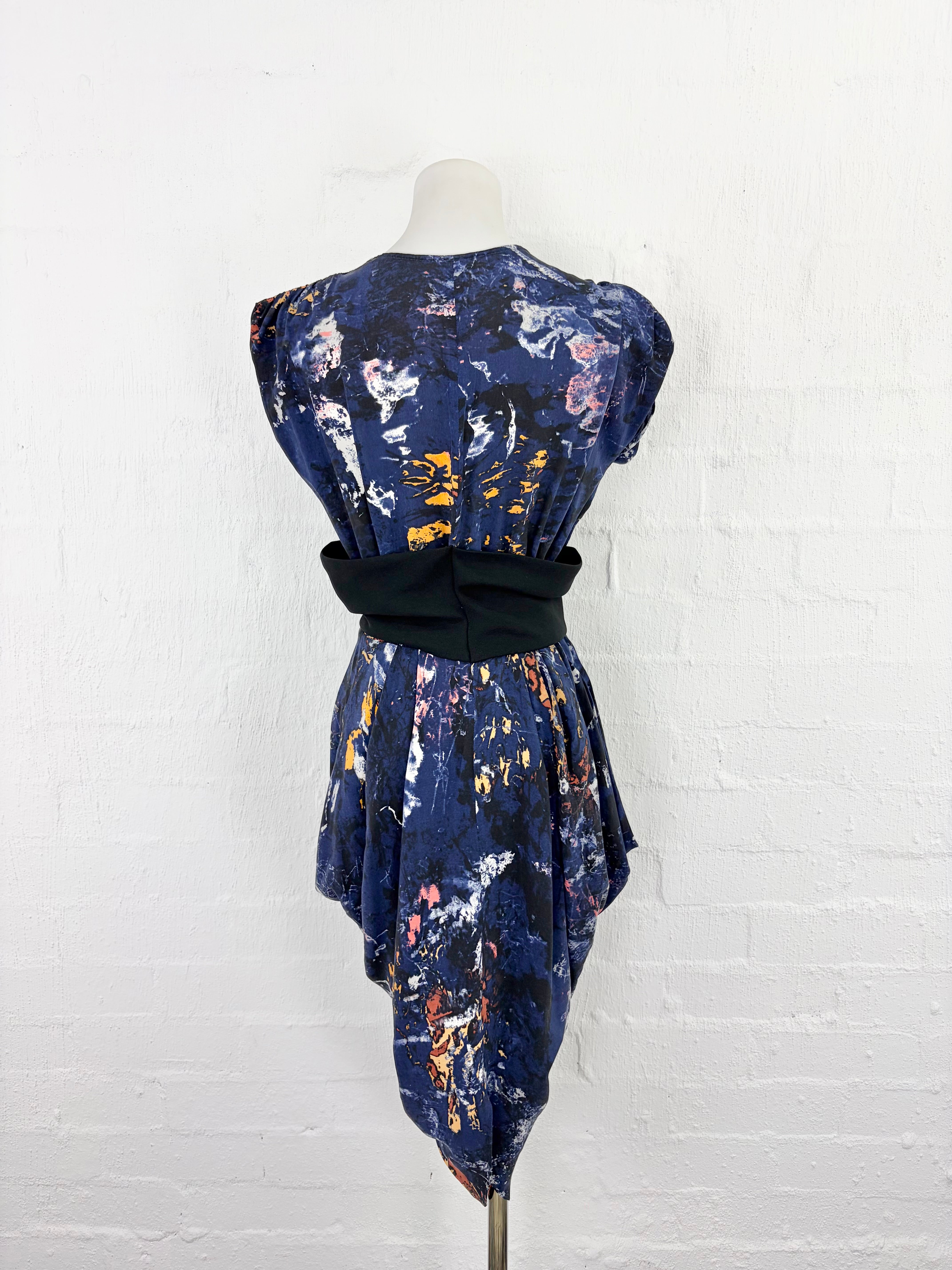 Bianca Spender Marbled Asymetrical Wrap Dress - AU8