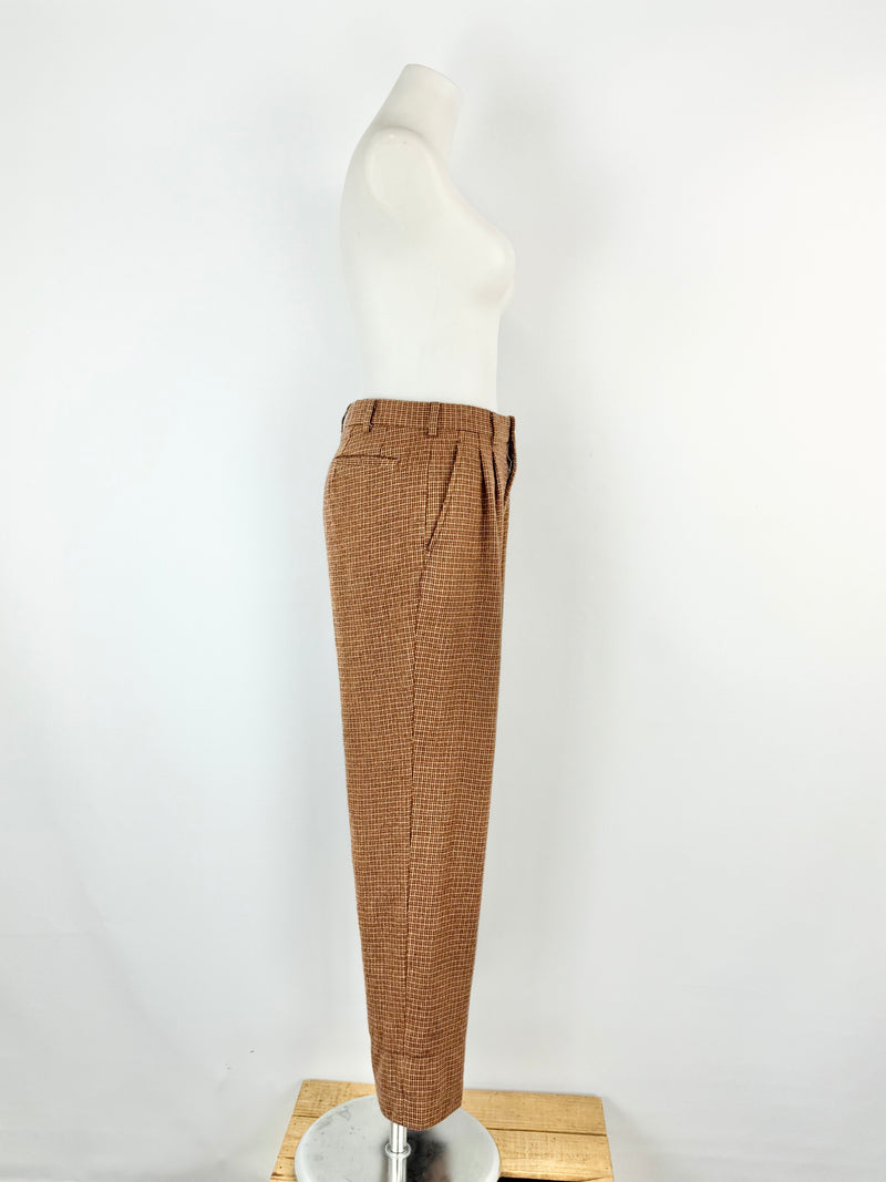 Karl Helmut Plaid Wool Slacks - AU6