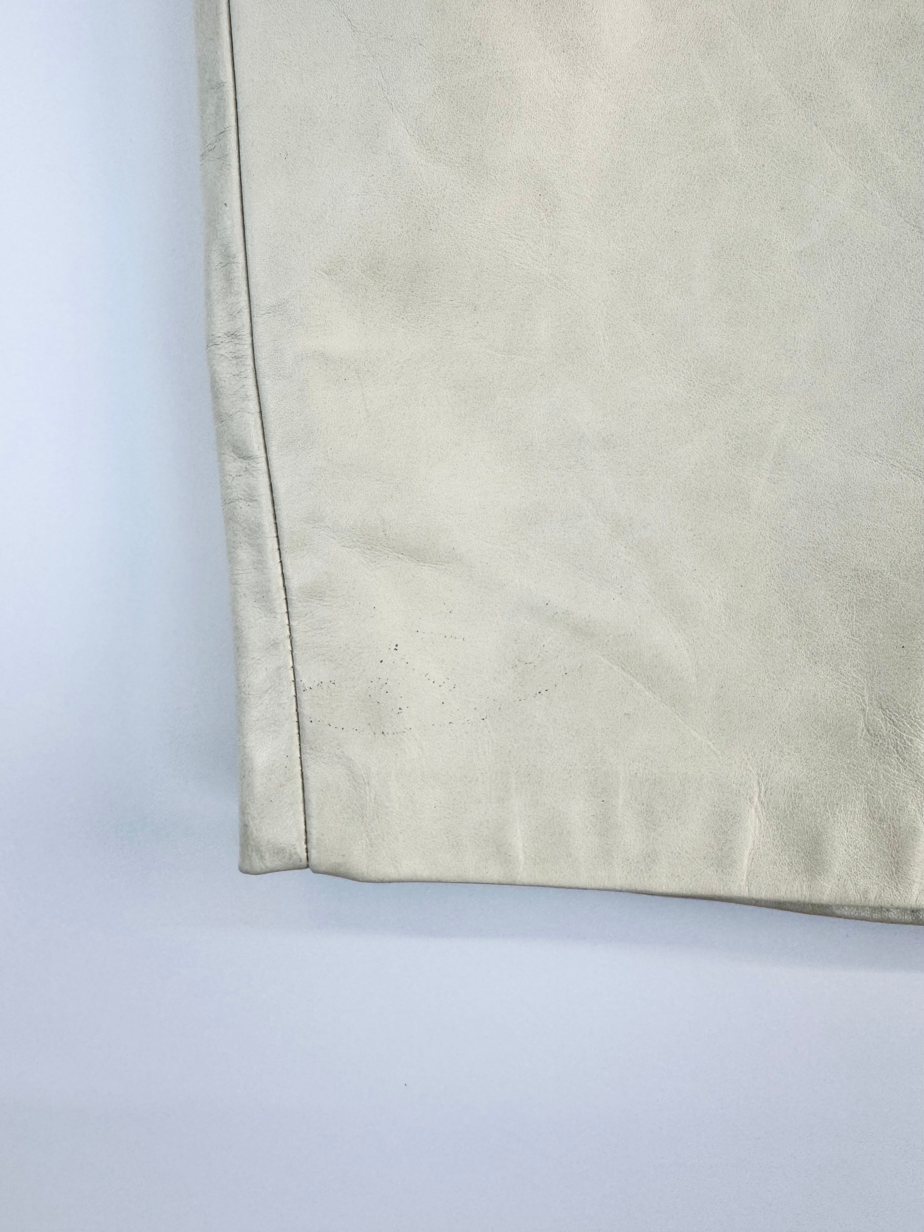 Oris Cement Leather Skirt - AU10/12