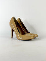 Steve Madden Champagne Patent Leather Pumps - 8.5