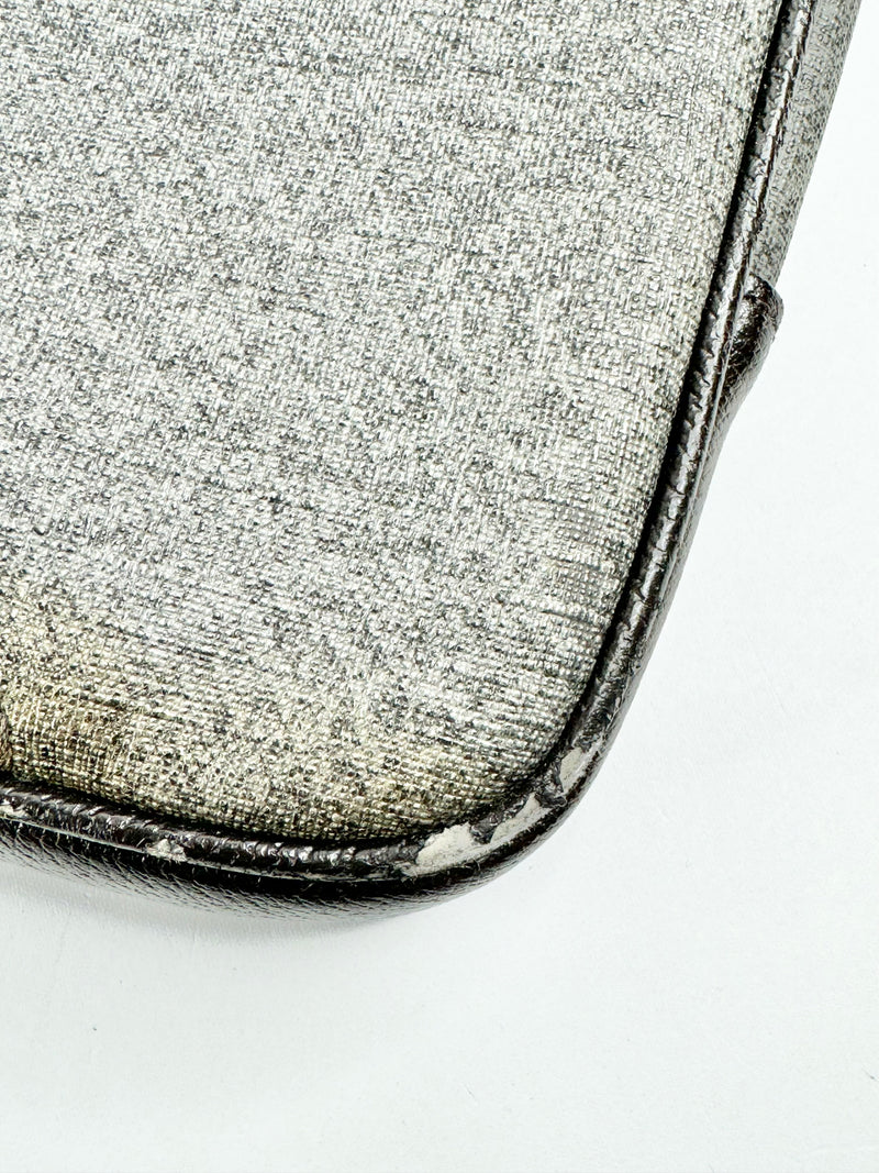 Tumi Black & Brown Fabric & Leather Laptop Case