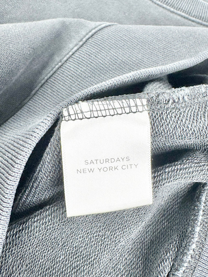 Saturday Night NYC Grey Washed Sweater - M/L