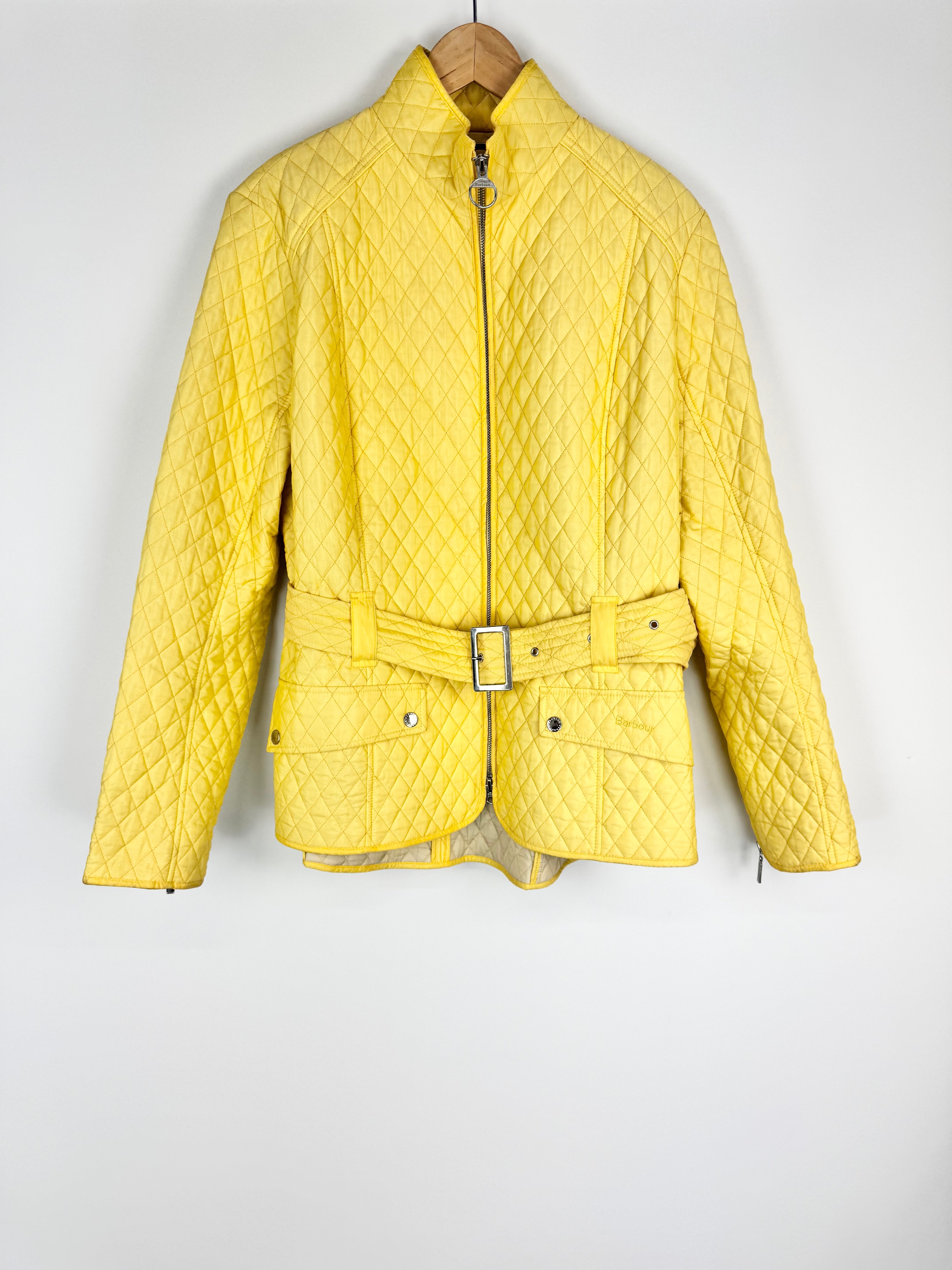 Barbour Butter Yellow Quilted Jacket - AU18