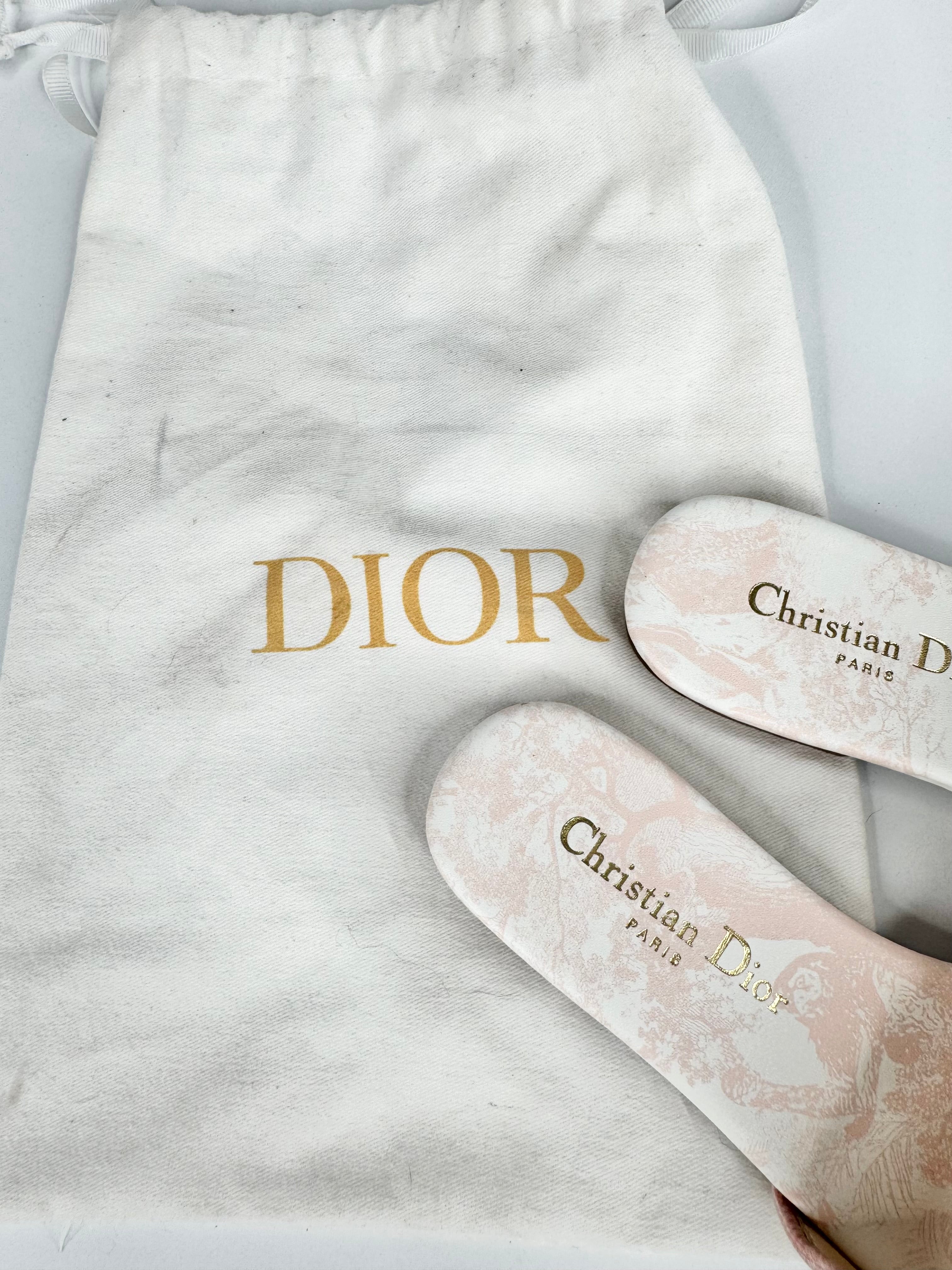 Christian Dior Blush Pink 'Dway' Slides - EU37