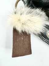 Black Fur Tote Bag