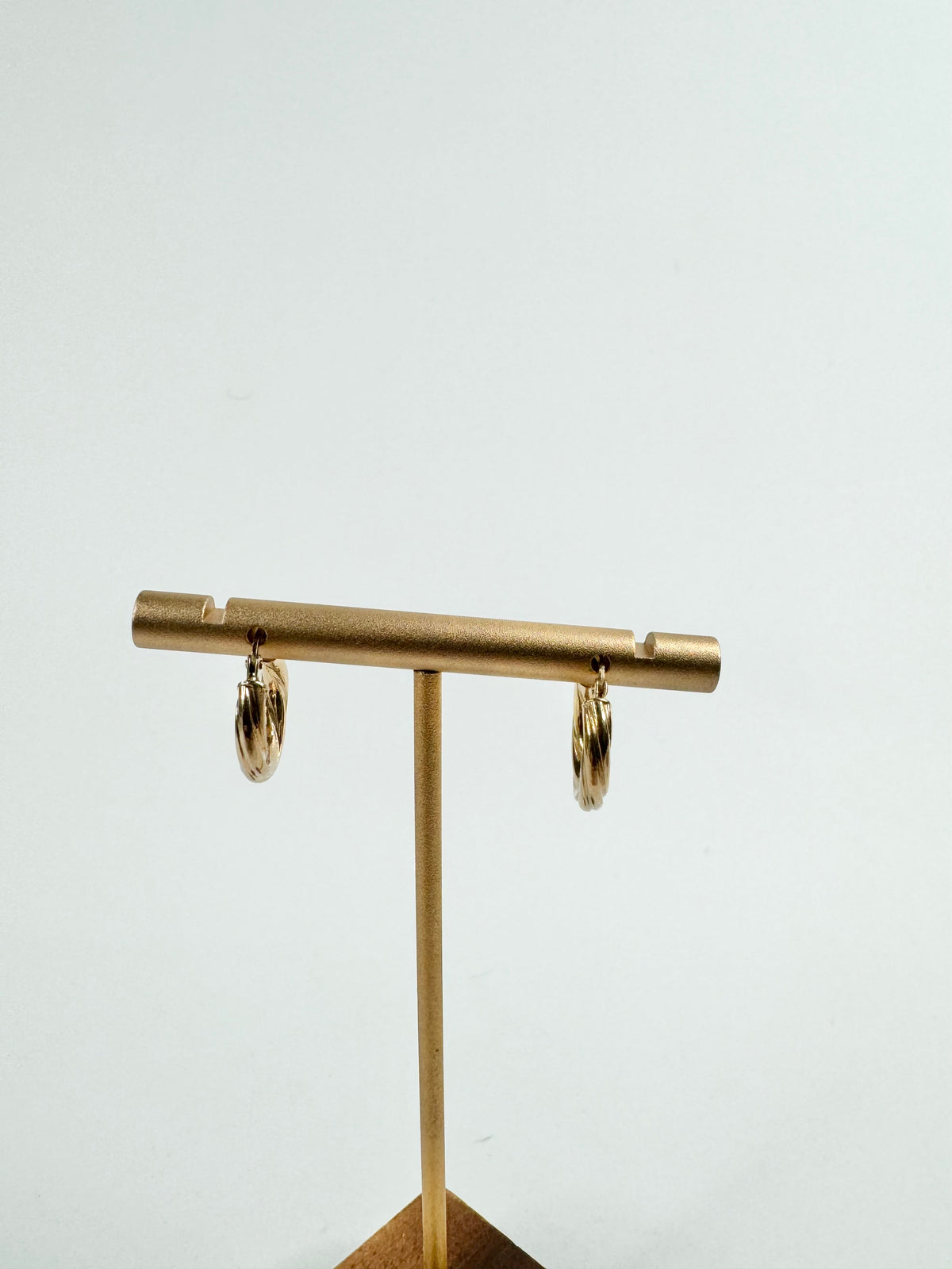 9ct Gold Twisted Hoop Earrings