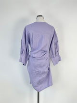 Pfeiffer Lavender Linen 'Seeka' Twist Dress - AU8