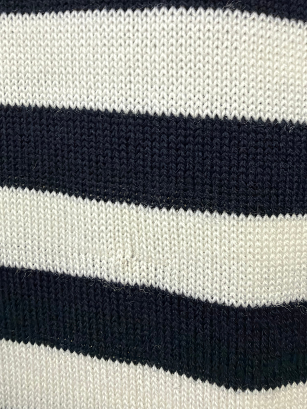 Paul & Shark Navy & White Rugby Stripe Fine Wool Sweater - L