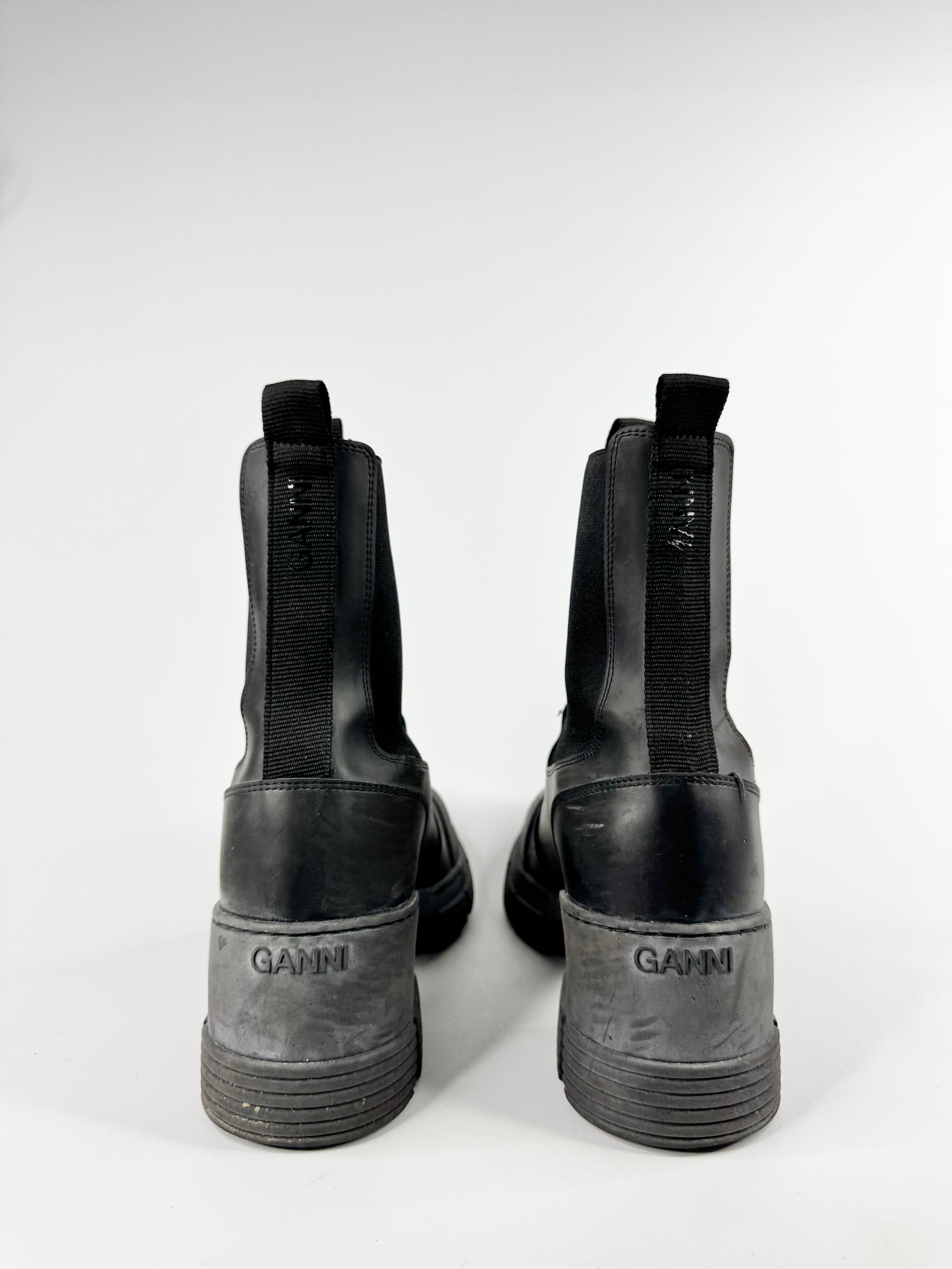Ganni Black Combat Boots - EU40