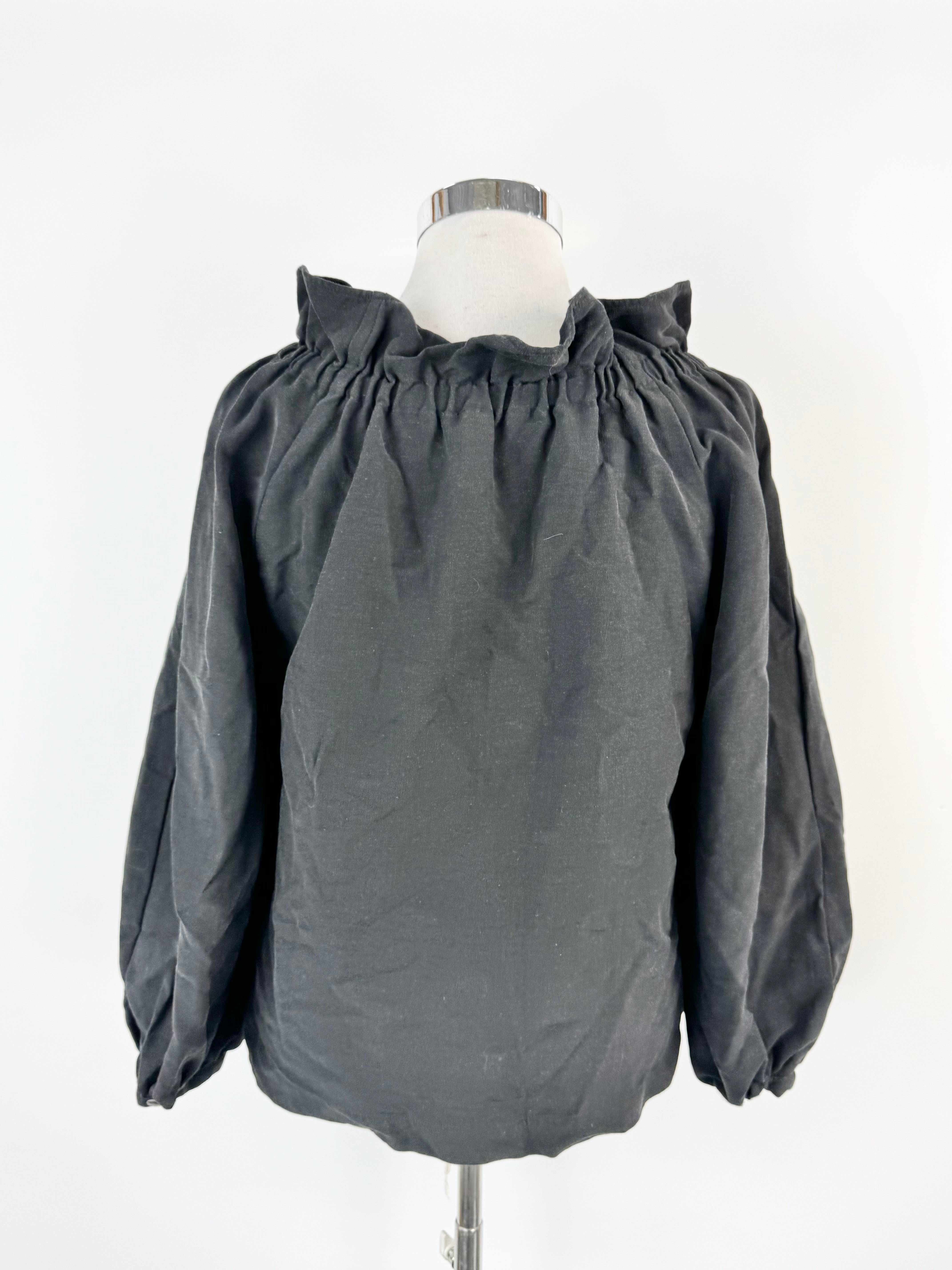 Marimekko Black Peasant Blouse - AU12