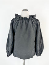 Marimekko Black Peasant Blouse - AU12