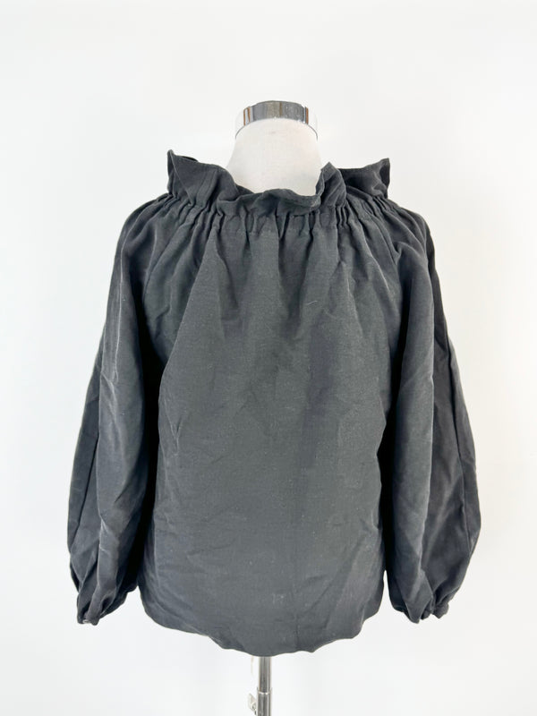 Marimekko Black Peasant Blouse - AU12