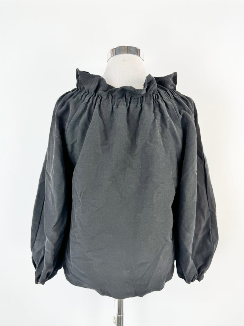 Marimekko Black Peasant Blouse - AU12