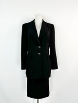 Vintage Louis Feraud Black Textured Blazer - AU10/12