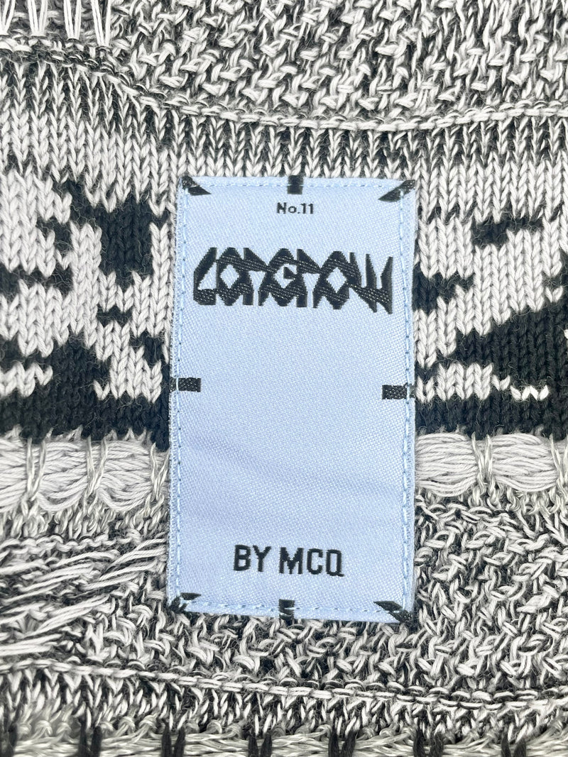 McQ Long Now Intarsia & Jacquard-Knit Cotton-Blend Vest - AU8